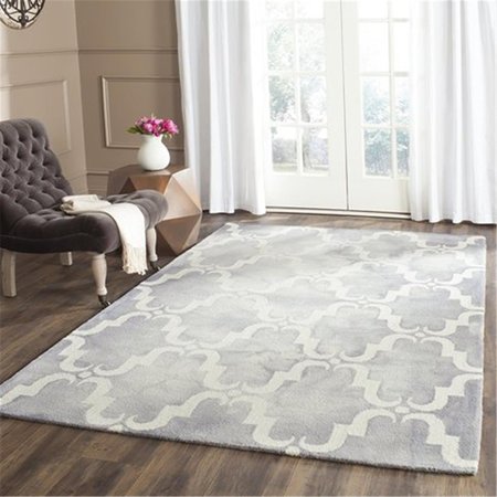 SAFAVIEH Dip Dye Hand Tufted Rectangle Rug- Grey - Ivory- 9 x 12 ft. DDY536C-9